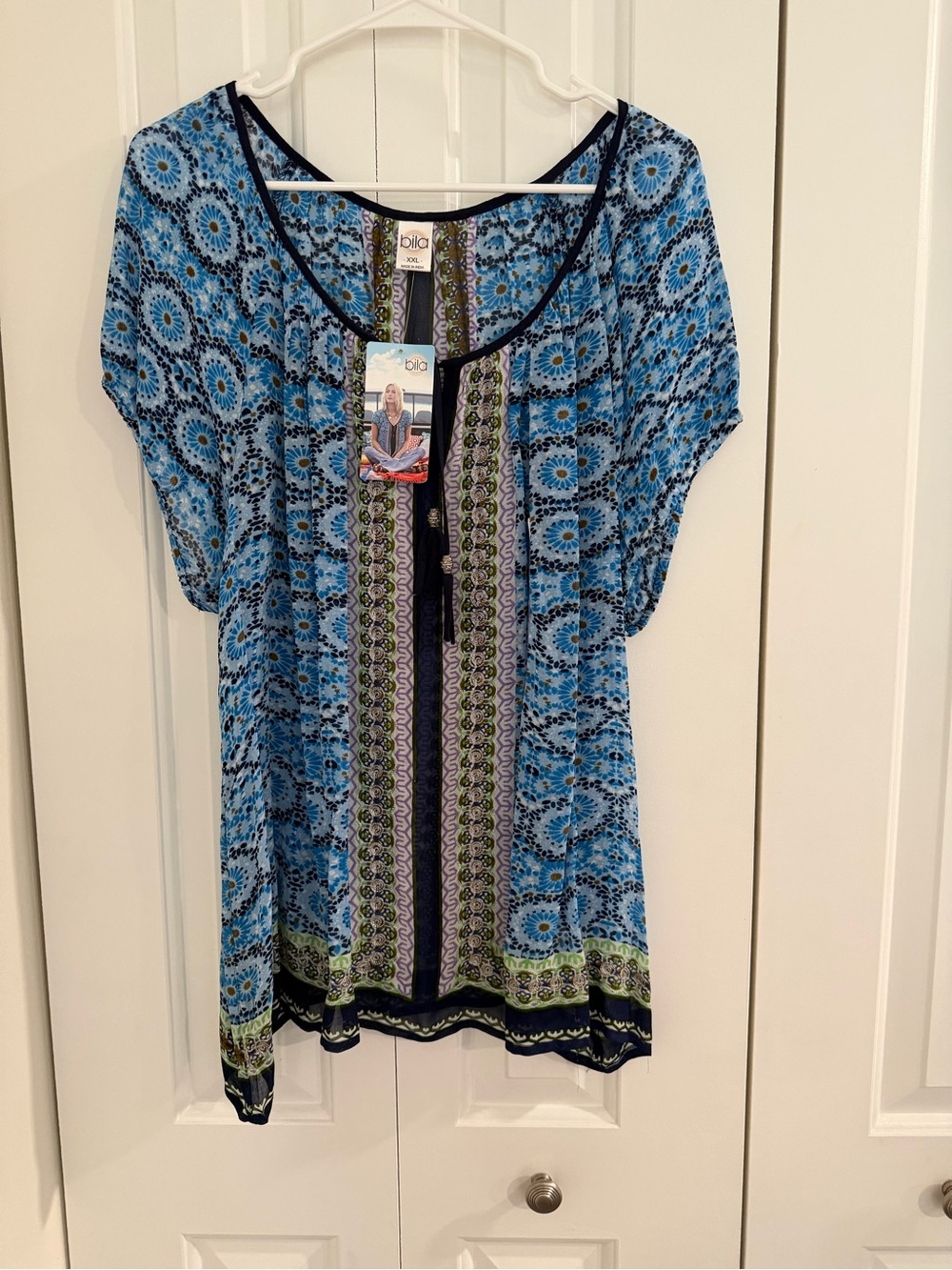 Bila XXL semi-sheer blouse